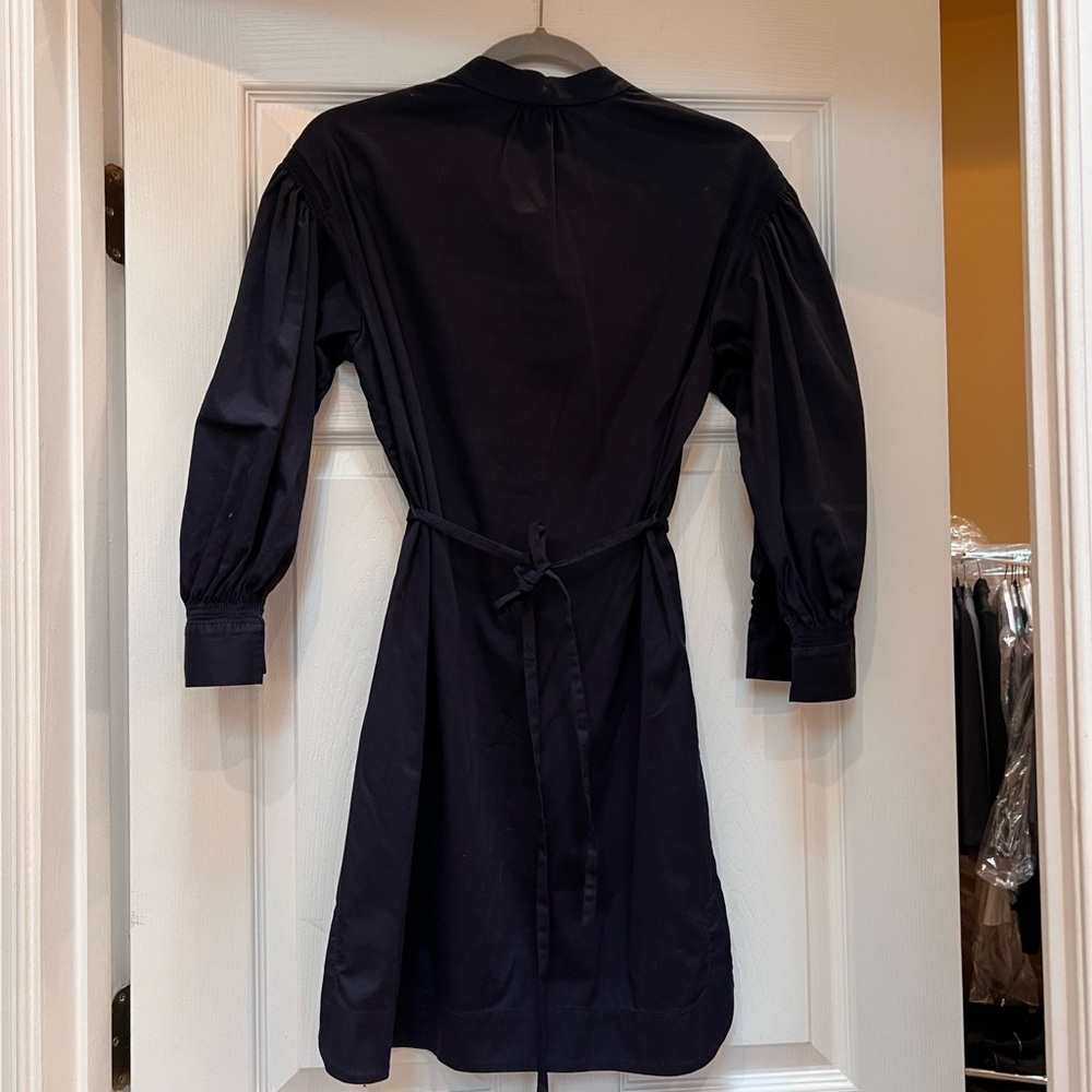 Rebecca Taylor Navy Long Sleeve Dress